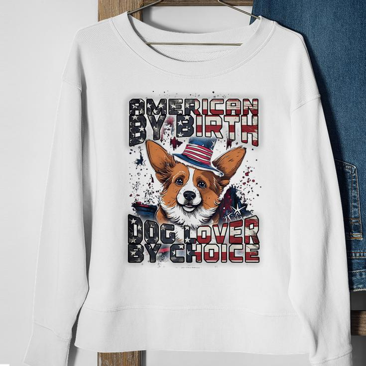 Corgi Dog Lover Patriotic 4Th Of July Sweatshirt Gifts for Old Women