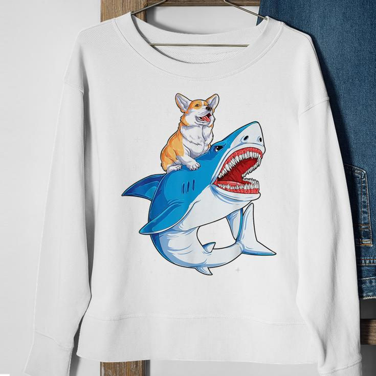 Corgi SharkKids Boys Men Space Galaxy Jawsome Gifts Sweatshirt Gifts for Old Women