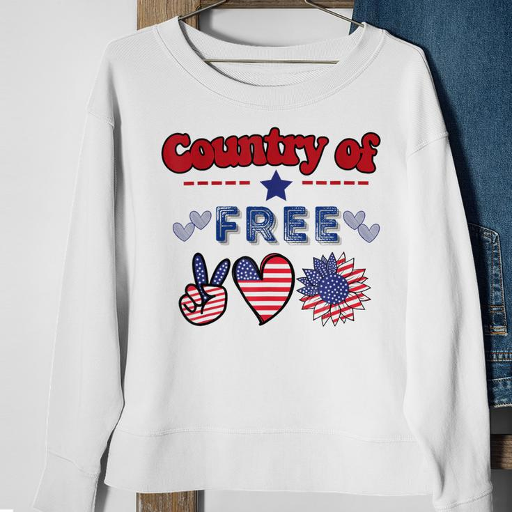Country Of Free Quotes This Country Of Ours Sweatshirt Gifts for Old Women