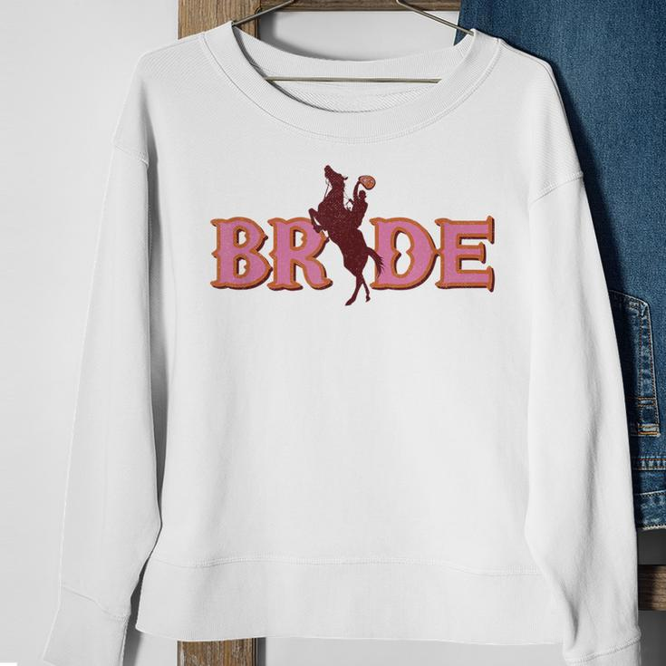 Cute Bridesmaid Bachelorette Party Bride Cowgirl Sweatshirt Gifts for Old Women