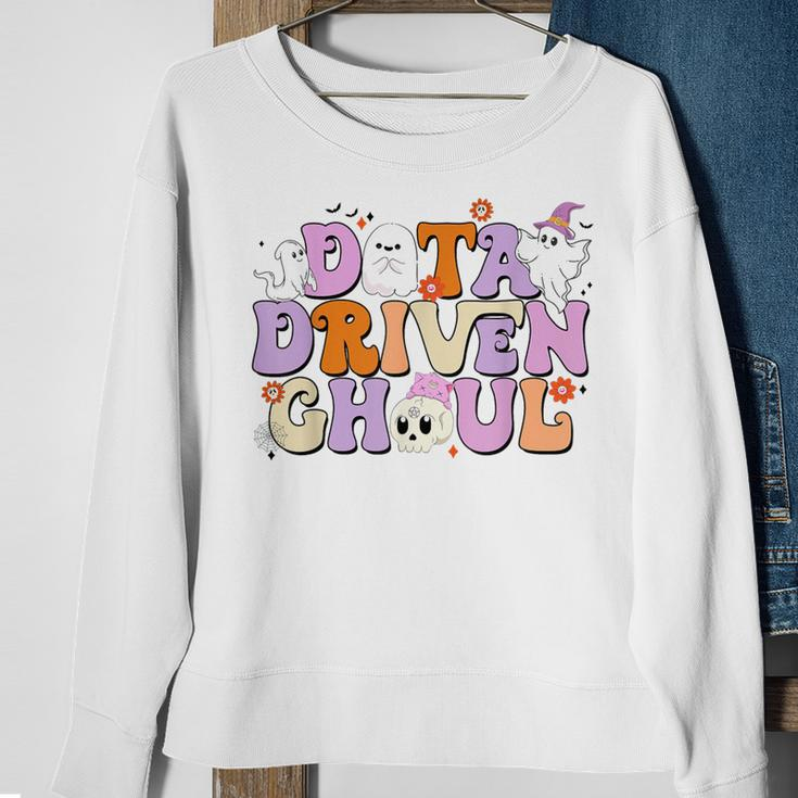 Cute Ghosts Halloween Aba Behavior Therapy Data Driven Ghoul Sweatshirt Gifts for Old Women
