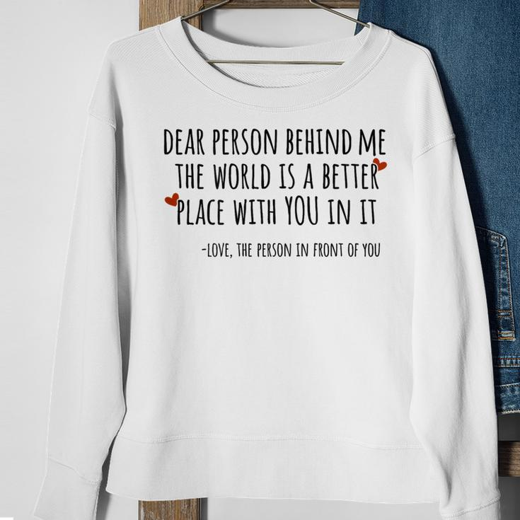 Depression & Suicide Prevention Awareness Person Behind Me Depression Funny Gifts Sweatshirt Gifts for Old Women
