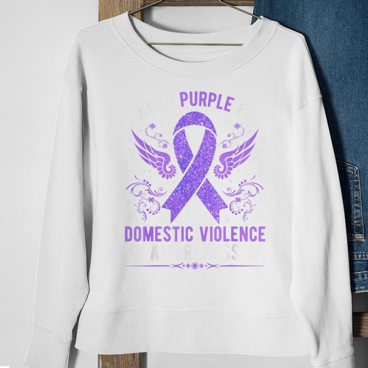 Domestic Violence Awareness Stronger Than Silence Sweatshirt Gifts for Old Women