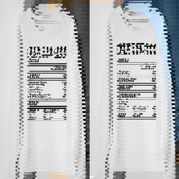 Funny Thanksgiving Xmas Food Facts Deviled Egg Nutrition Sweatshirt Gifts for Old Women Funny Thanksgiving Xmas Food Facts Deviled Egg Nutrition Sweatshirt Gifts for Old Women