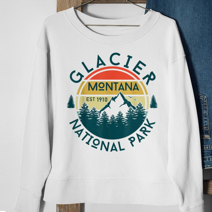 Glacier National Park Montana Hiking Nature Outdoors Sweatshirt Gifts for Old Women