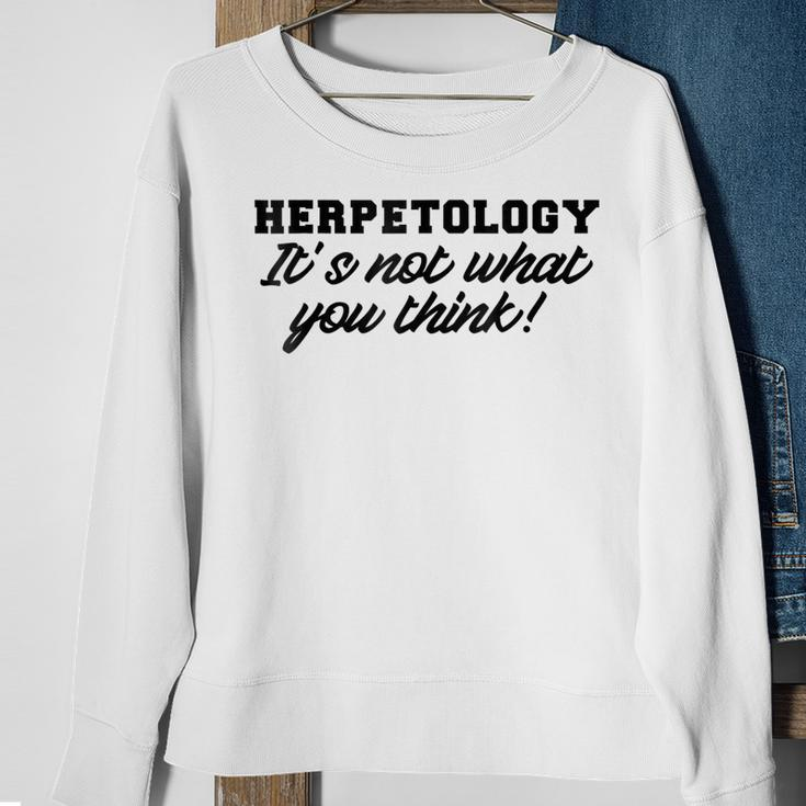 Herpetology Funny Reptile Snake Herpetologist Gift Gifts For Reptile Lovers Funny Gifts Sweatshirt Gifts for Old Women