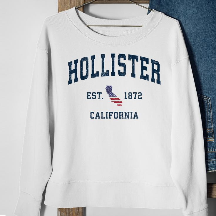 Hollister California Vintage State Usa Flag Athletic Style Sweatshirt Gifts for Old Women