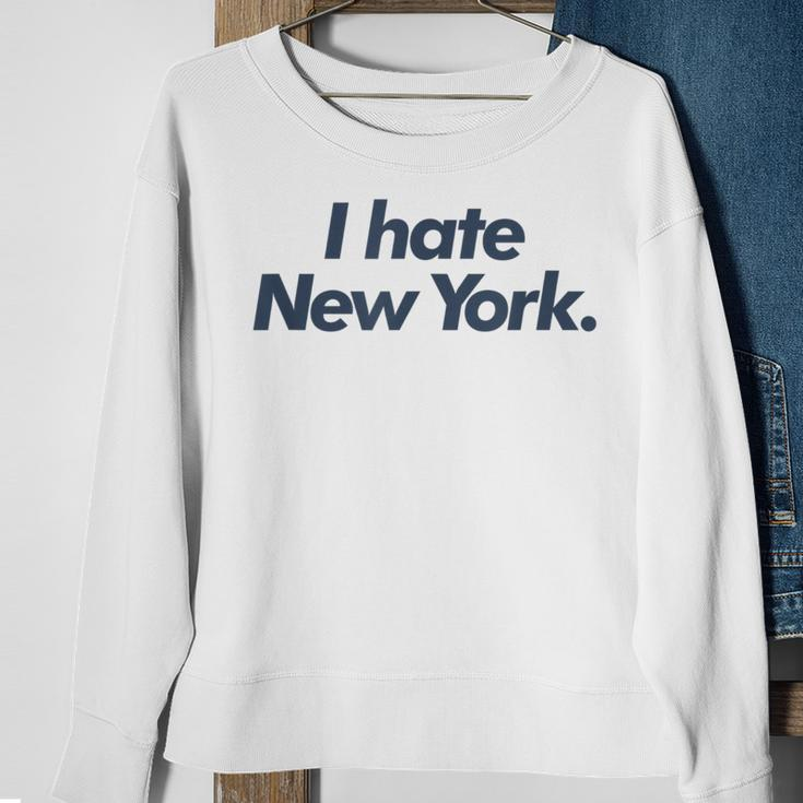 I Hate New York Sweatshirt Gifts for Old Women