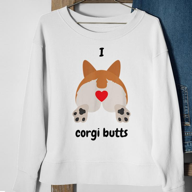 I Love Corgi Butts Sweatshirt Gifts for Old Women