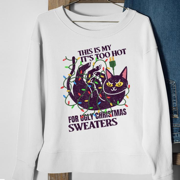 This Is My It's Too Hot For Ugly Christmas Sweaters Lights Sweatshirt Gifts for Old Women