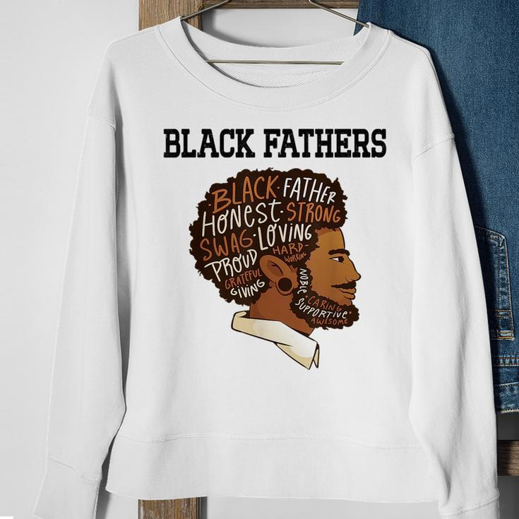 Junenth Black Fathers Matter Fathers Day Pride Dad Black Sweatshirt Gifts for Old Women