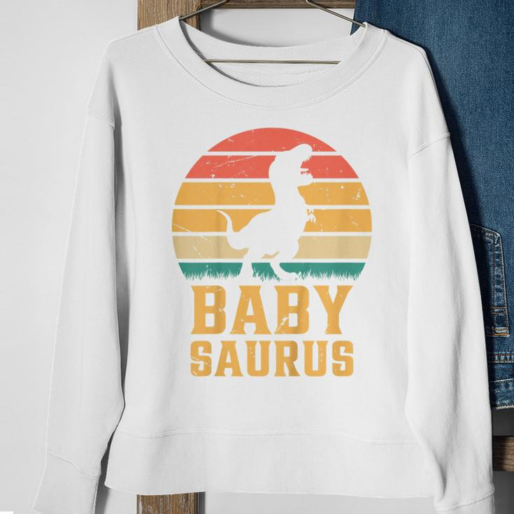 Kids Baby Saurus Newborn Baby Dino Baby Dinosaur Babysaurus Sweatshirt Gifts for Old Women