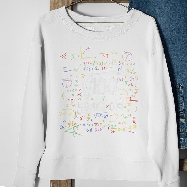 Kids Kids Funny Square Root Of 100 10Th Birthday 10 Year Old Math Sweatshirt Gifts for Old Women