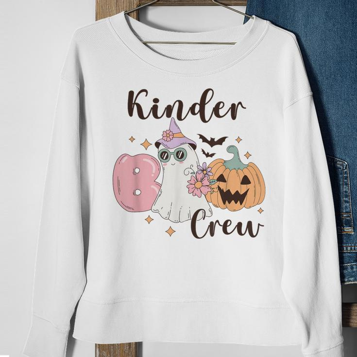 Kinder Boo Crew Kindergarten Boo Crew Kindergarten Halloween Sweatshirt Gifts for Old Women