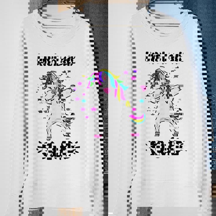Lunch Lady Squad Dabbing Unicorn Lunch Lady Sweatshirt Gifts for Old Women