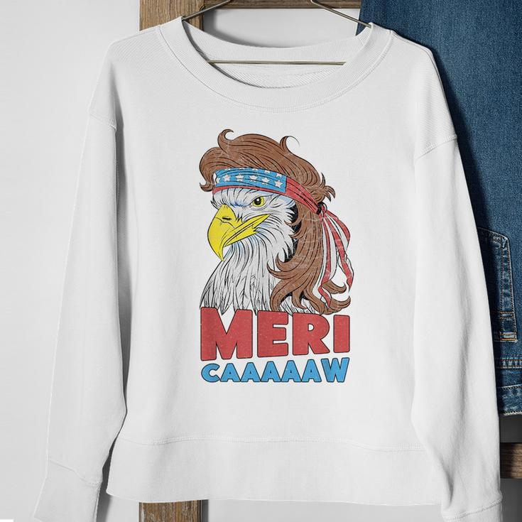 Meri-Caaaaaw - Eagle Mullet 4Th Of July Usa American Flag Mullet Funny Gifts Sweatshirt Gifts for Old Women
