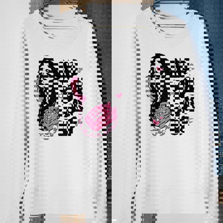 No You Hang Up Ghost Halloween Sweatshirt Gifts for Old Women