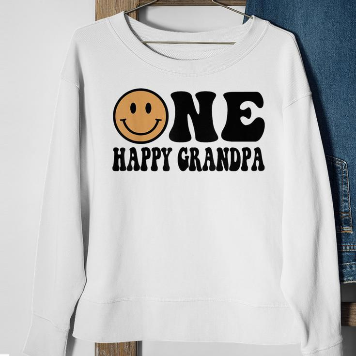 One Happy Dude 1St Birthday One Cool Grandpa Family Matching Sweatshirt Gifts for Old Women