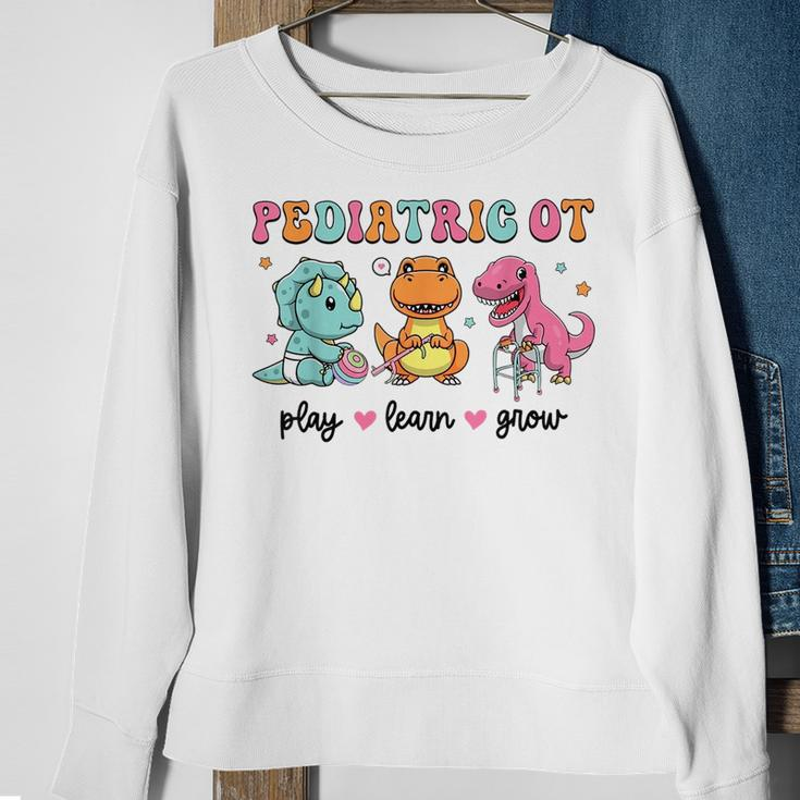 Pediatric Occupational Therapy Ot Assistant Cute Dinosaur Sweatshirt Gifts for Old Women