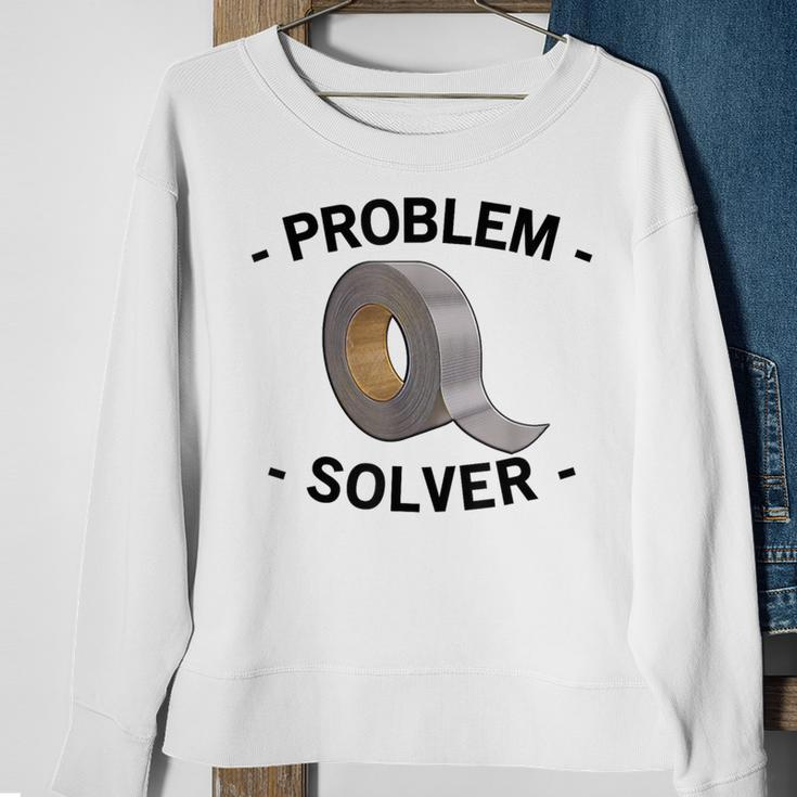 Problem Solver Handyman Craftsman Duct Tape Sweatshirt Gifts for Old Women