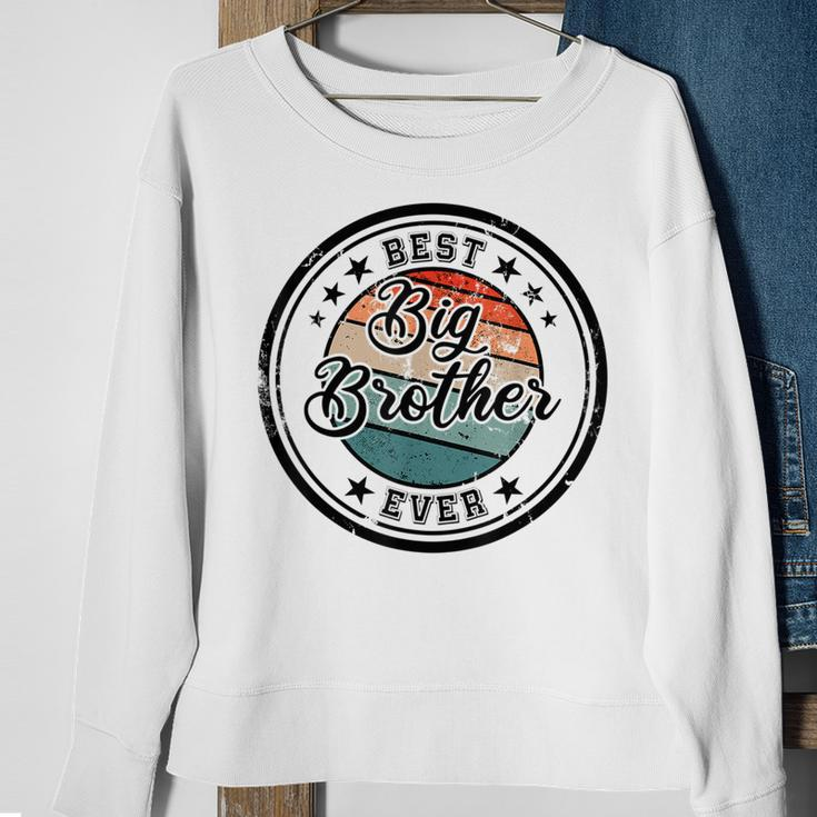 Retro Best Big Brother Ever Big Brother Sweatshirt Gifts for Old Women