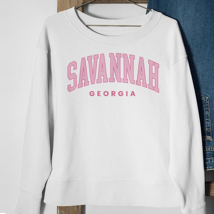 Retro Savannah Georgia Vintage Preppy Throwback Girls Kid Sweatshirt Gifts for Old Women