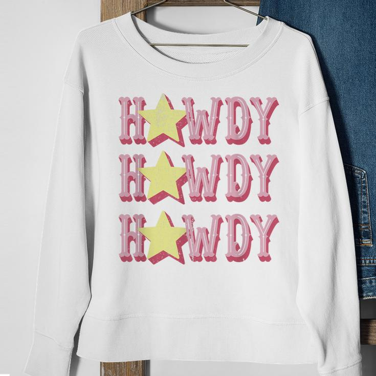 Retro Vintage Howdy Rodeo Western Country Southern Cowgirl Sweatshirt Gifts for Old Women