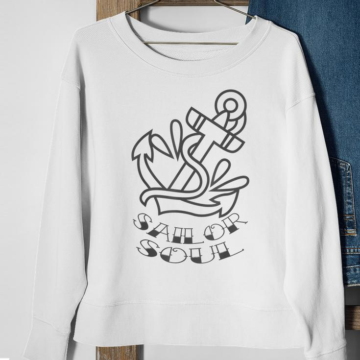 Sailor Soul Anchor Sweatshirt Gifts for Old Women