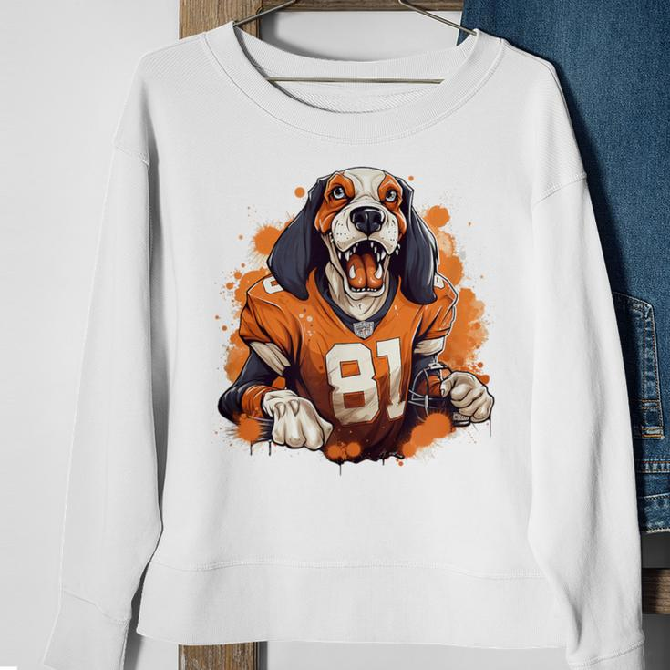 Smokey Coonhound Dog Tennessee Orange Sweatshirt Gifts for Old Women