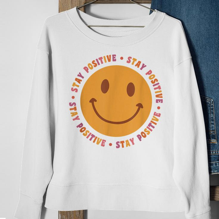 Stay Positive Spring Collection Sweatshirt Gifts for Old Women