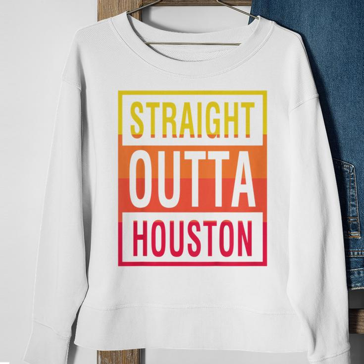 Straight Outta Houston Texas Sweatshirt Gifts for Old Women