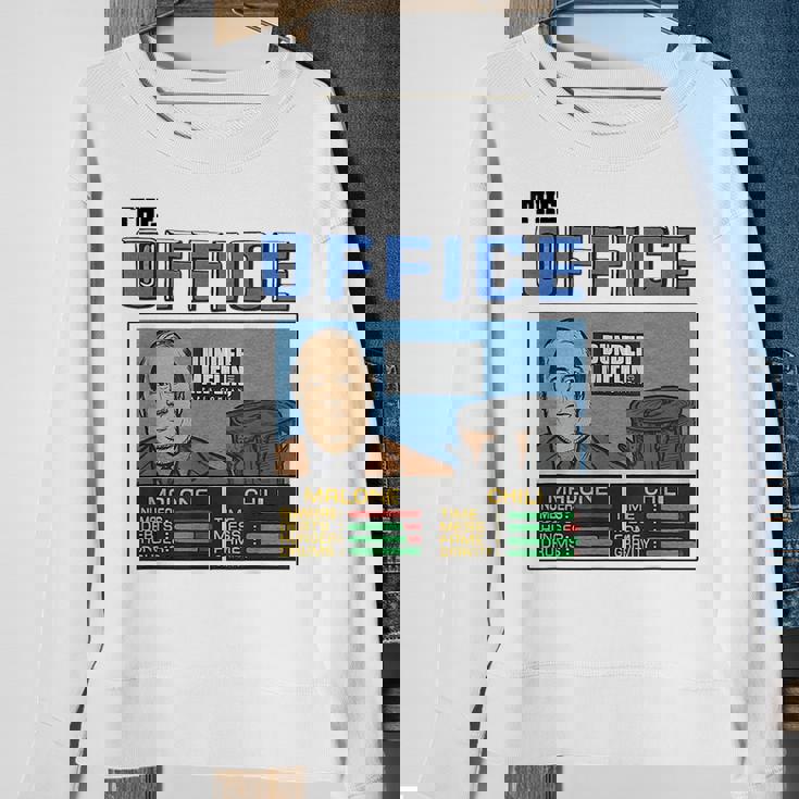 Theofficejamkevinandchilitheofficemaloneandchili Sweatshirt Gifts for Old Women