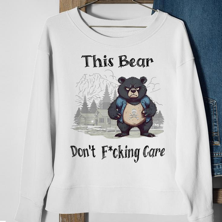 This Bear Dont Fcking Care Sweatshirt Gifts for Old Women