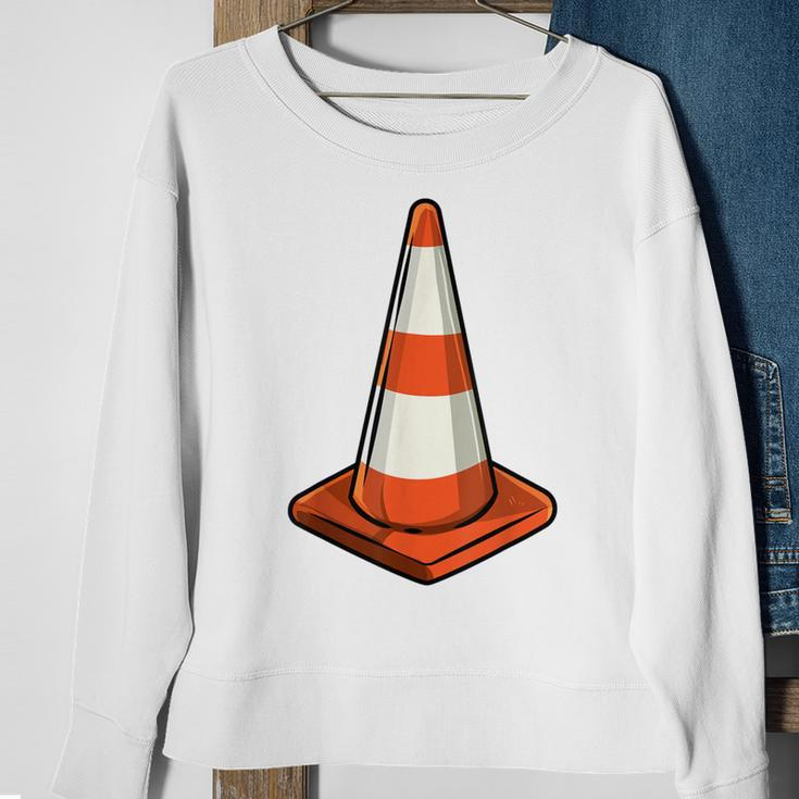 Traffic Cone Lazy Halloween Costume Easy Last Minute Sweatshirt Gifts for Old Women