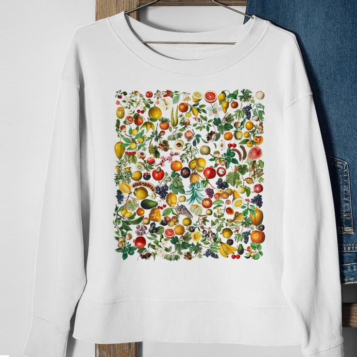 Vegetables And Fruits Beautiful Botanical Sweatshirt Gifts for Old Women