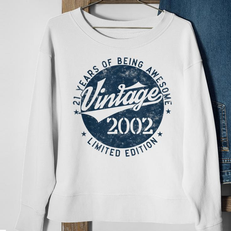 Vintage 2002 Limited Edition 21 Year Old Gifts 21St Birthday Sweatshirt Gifts for Old Women