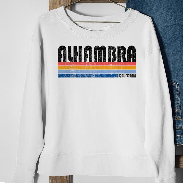 Vintage 70S 80S Style Alhambra California Sweatshirt Gifts for Old Women