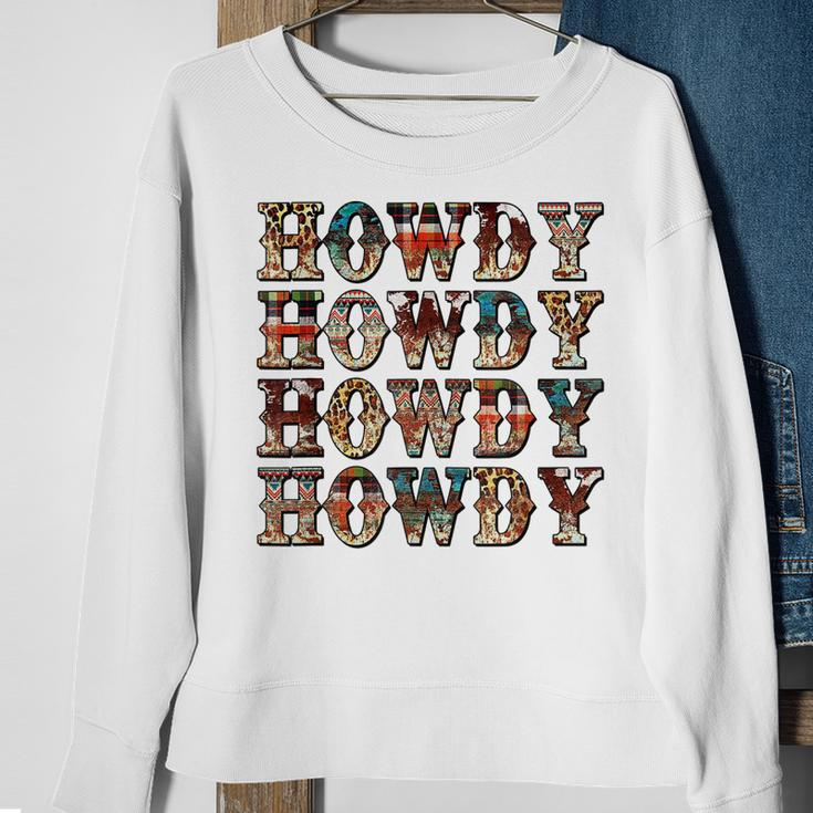 Vintage Howdy Rodeo Western Country Southern Cowgirl Cowboy Sweatshirt Gifts for Old Women