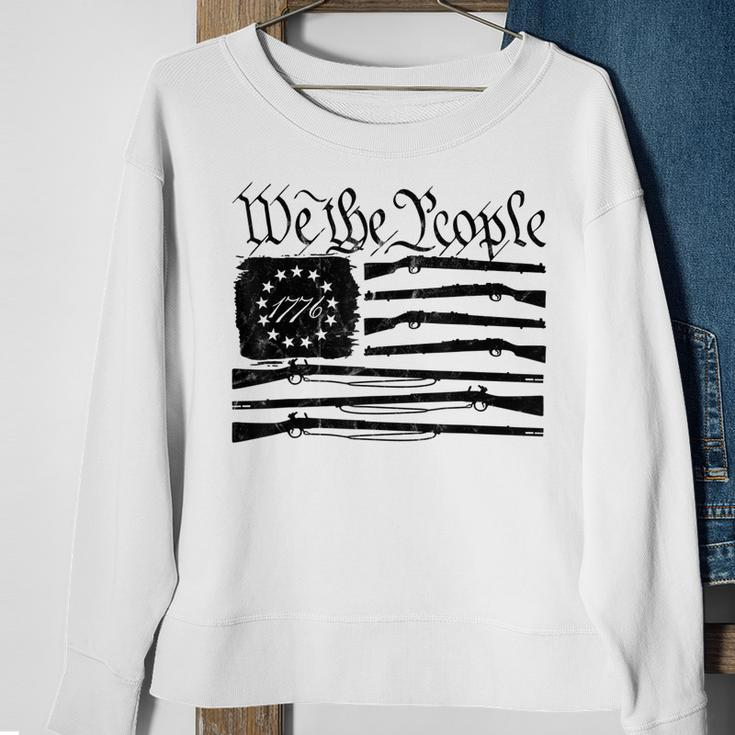 We The People Gun Rights American Flag 4Th Of July Patriotic Sweatshirt Gifts for Old Women