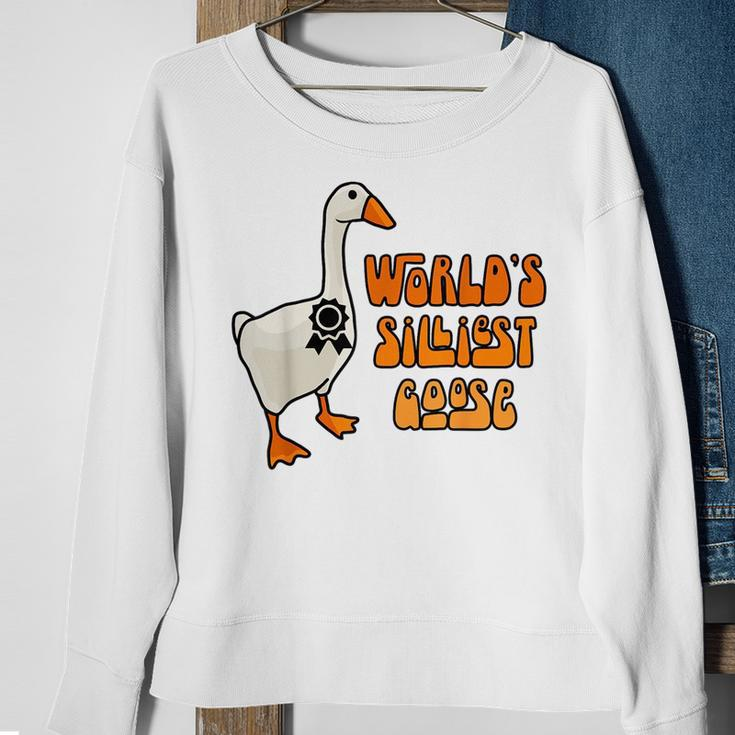 Worlds Silliest Goose Sweatshirt Gifts for Old Women
