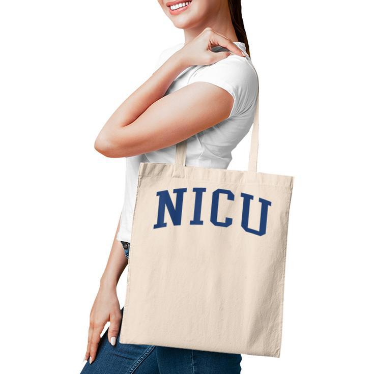 Nicu Nurse Varsity Style Tote Bag