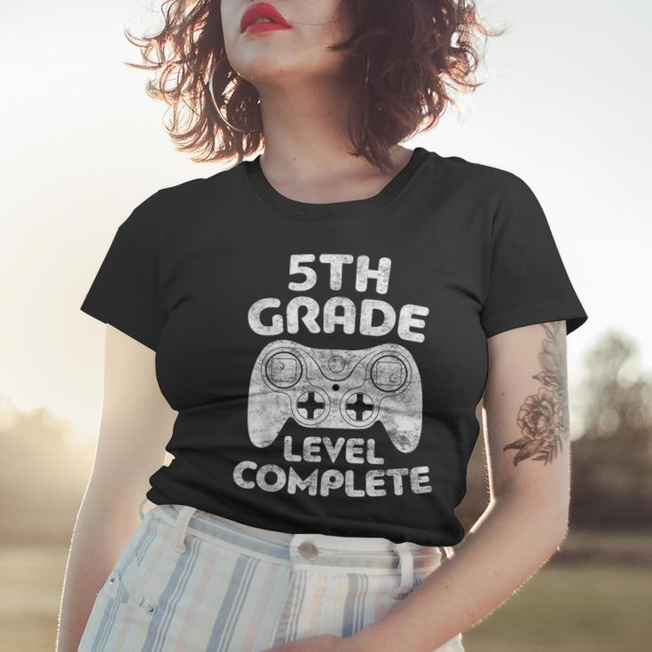 5Th Grade Level Complete First Grade Graduation Women T-shirt Gifts for Her