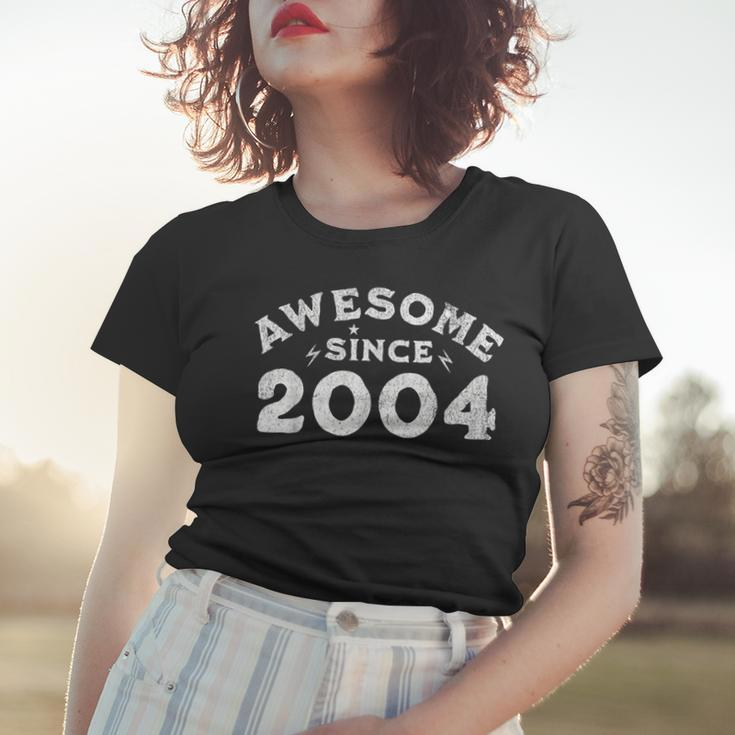 Awesome Since 2004 Birthday Funny Vintage Women T-shirt Gifts for Her