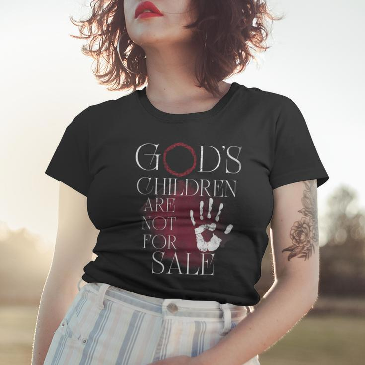 Gods Children Are Not For Sale For Children Family Women T-shirt Gifts for Her