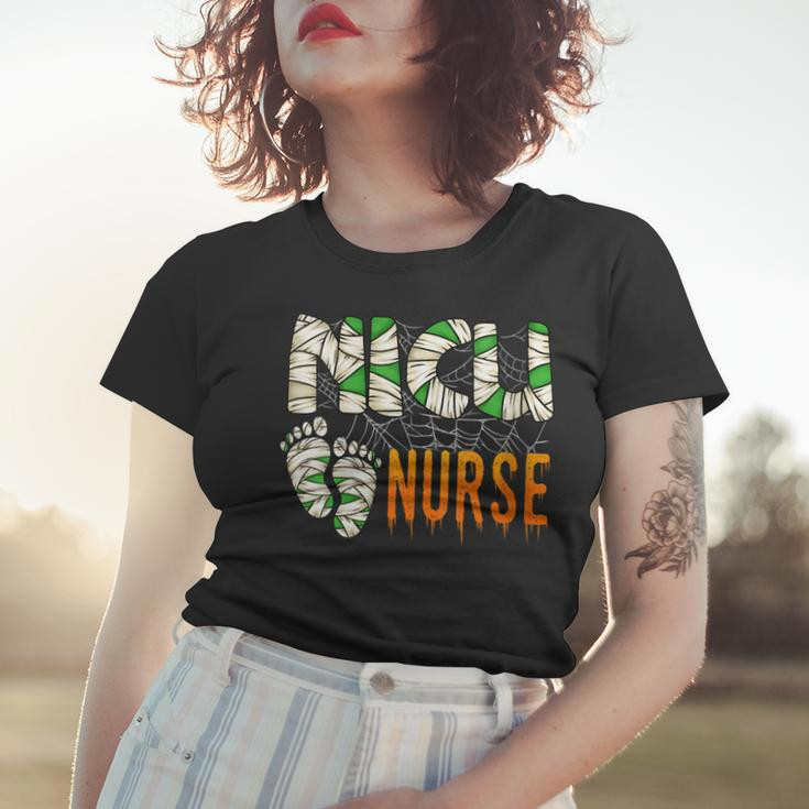 Halloween Nicu Nursing Mummy Costumes Neonatal Nurses Women T-shirt Gifts for Her