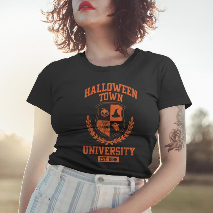 Halloween Town University Funny Teacher Student Costume Women T-shirt Gifts for Her