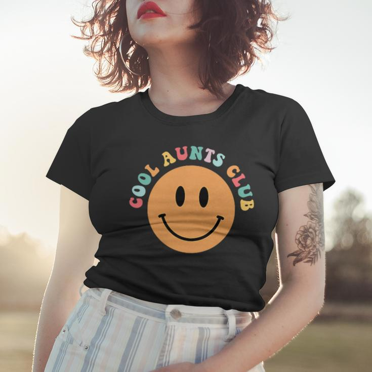 Mothers Day Groovy Auntie Cool Aunts Club 2 Sided Women T-shirt Gifts for Her