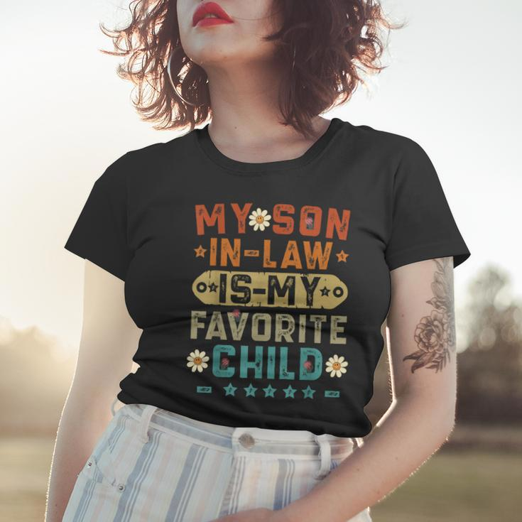 My Soninlaw Is My Favorite Child Funny Mom Vintage Women T-shirt Gifts for Her
