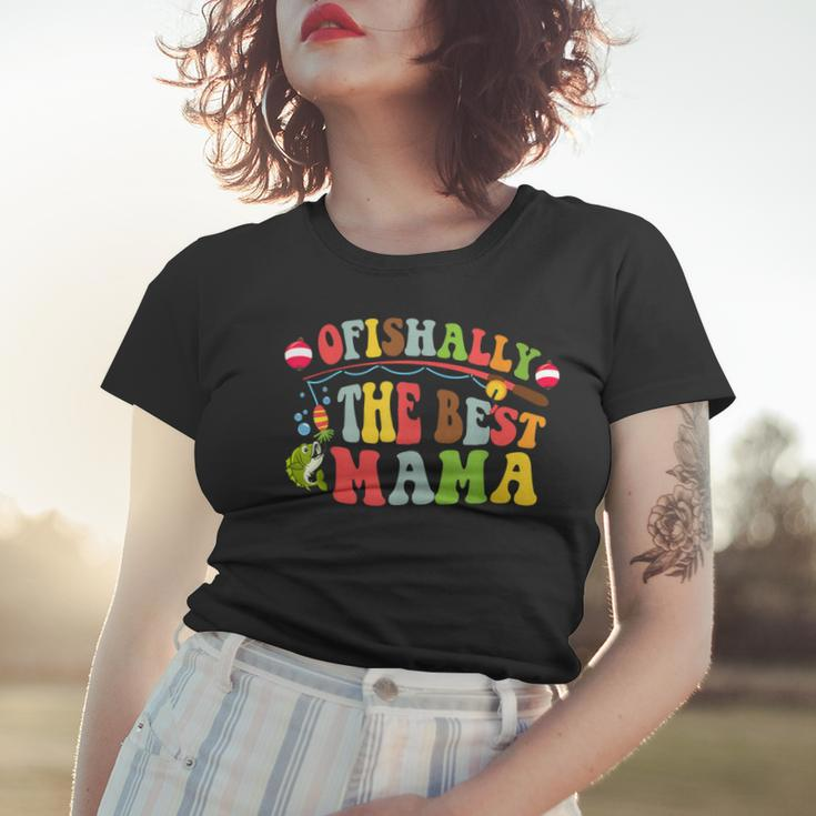 Ofishally The Best Mama Fishing Rod Mommy Funny Mothers Day Gift For Women Women T-shirt Gifts for Her