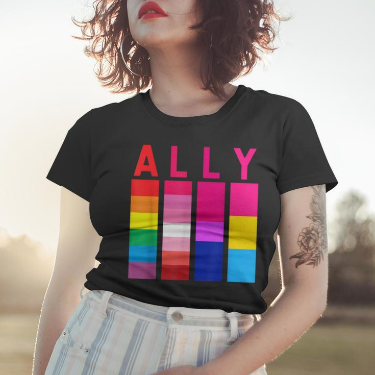 Proud Ally Pride Rainbow Lgbt Ally Women T-shirt Gifts for Her
